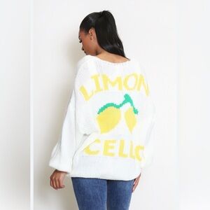 Lemon Cello Ivory Knit Cardigan Unbranded Size XL